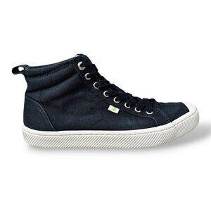 Cariuma OCA Canvas High-Top Sneakers Black & White Lace Up Shoe Unisex